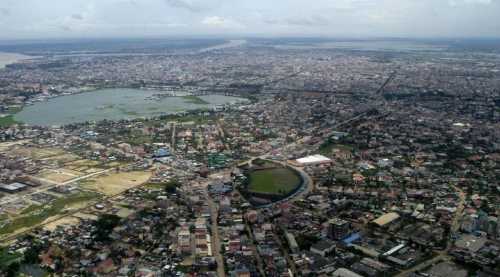 Luftaufnahme Phnom Penh 