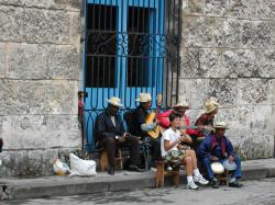 Musiker auf der Straße von Havanna