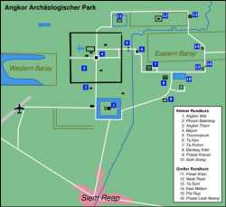 Angkor Wat Karte